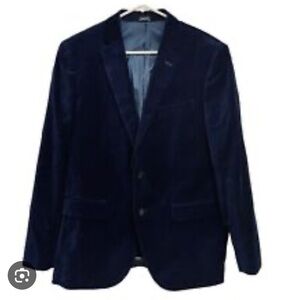 J. Ferrar blue velvet suit jacket size small